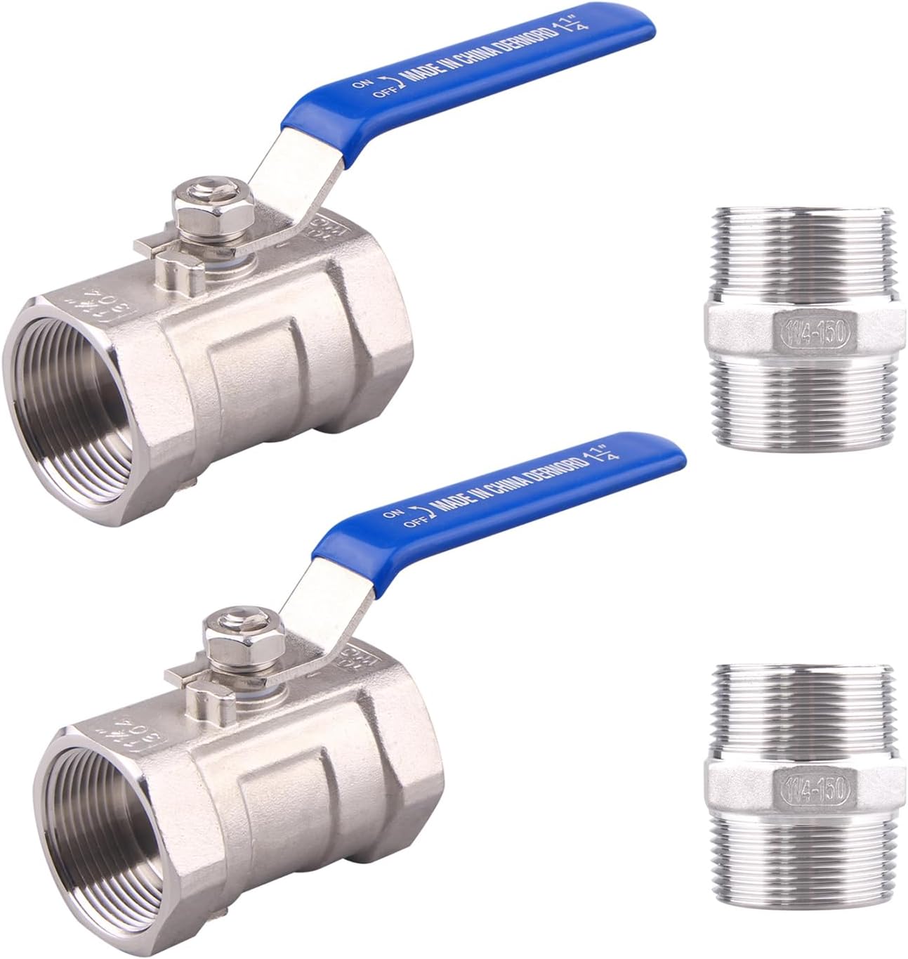 Stainless Steel 1-1/4 Inch Ball Valve for Water, Oil, Gas Use