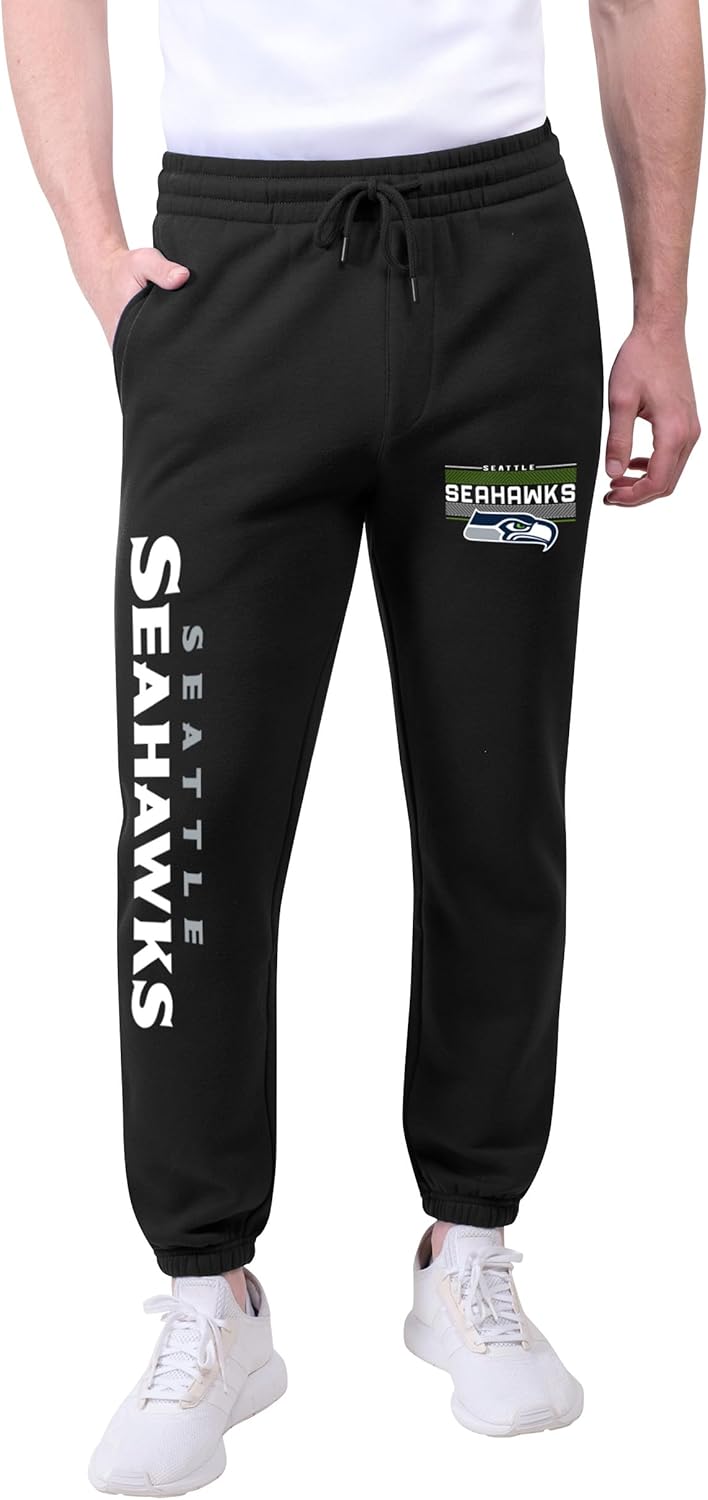 Ultra Game Men's NFL Official Active Super Soft Jogger Sweatpants