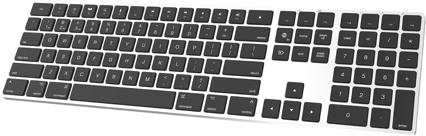 POWZAN Slim Bluetooth Keyboard - Silent & Stylish