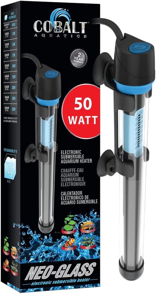 Cobalt Aquatics 50W Neo-Glass Heater - Submersible & Versatile
