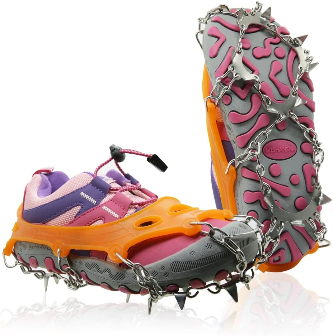 Kid's Stainless Steel Ice Cleats for Safe Adventures