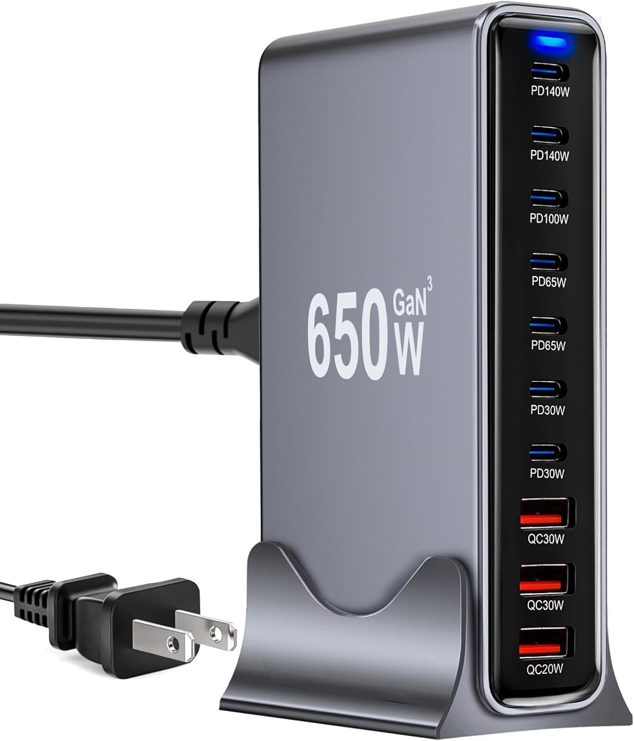 650W USB C Fast Charger Block for Multiple Devices Charging