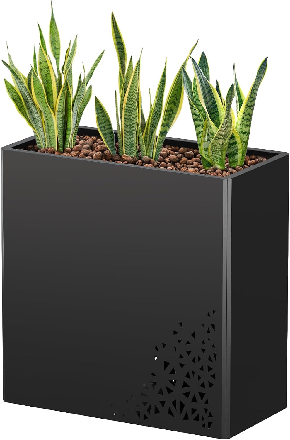 24 Inch Tall Planter Box for Modern Outdoor and Indoor Use