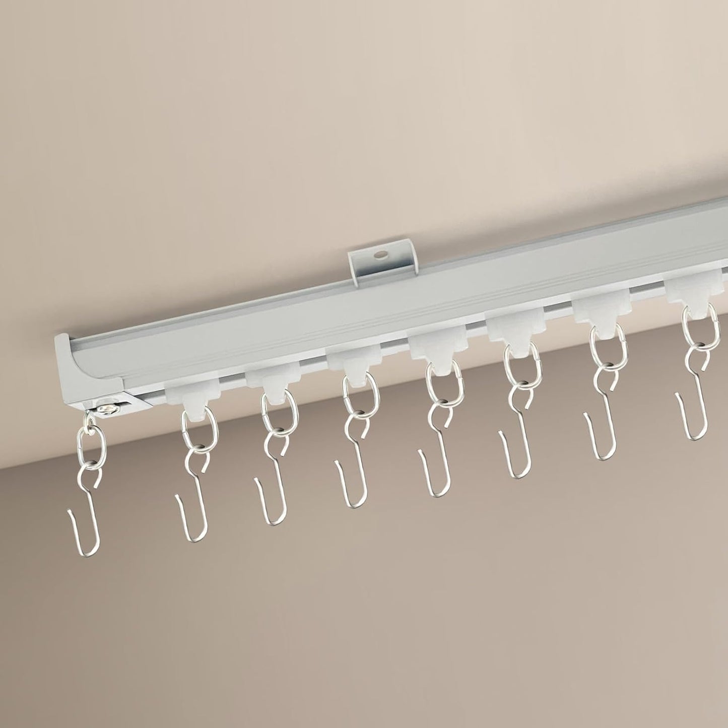 Ceiling Curtain Track for Privacy - 3-18ft White