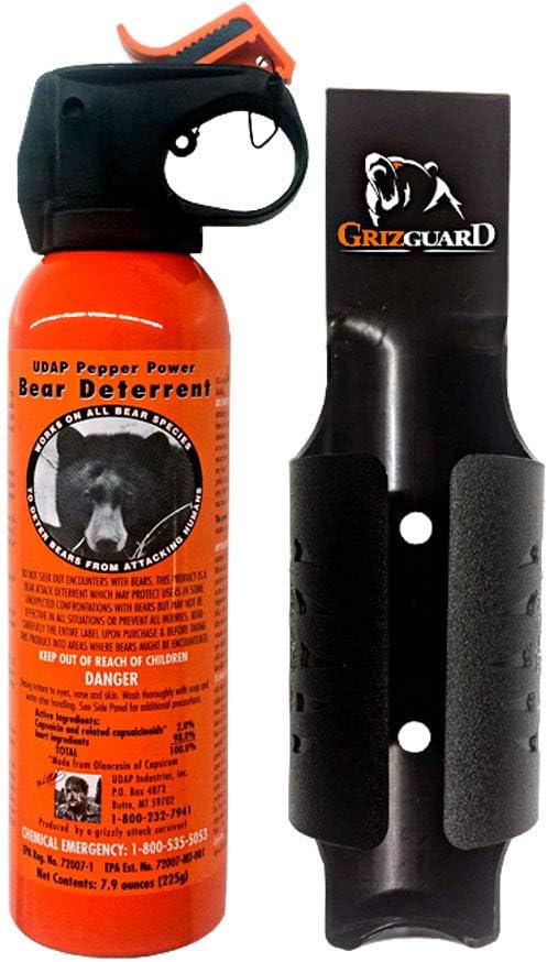 Udap Bear Spray with Griz Guard Holster for Ultimate Safety