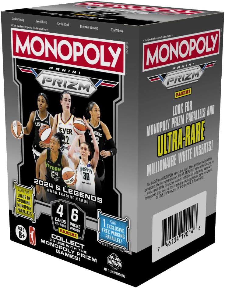 2024 Panini Monopoly Prizm WNBA Trading Card Blaster Box Review