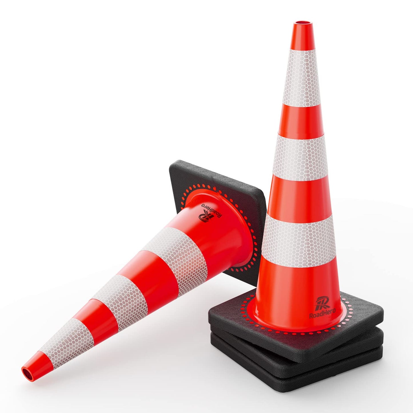 RoadHero 36 Inch Traffic Safety Cones for Road and Event Use