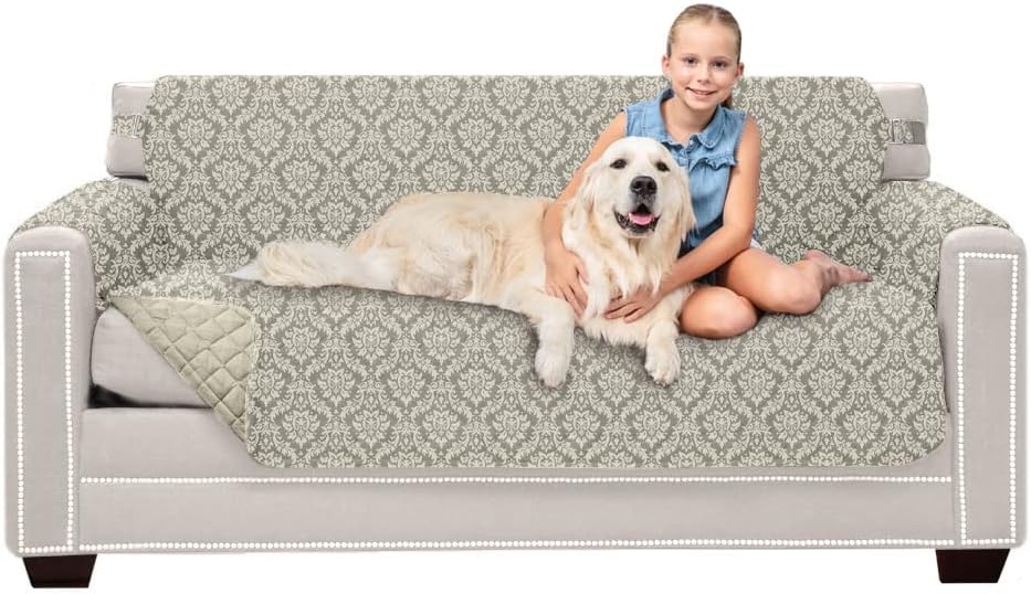 Sofa Shield Couch Slip Cover for Pets, Stain Resistant 62 in