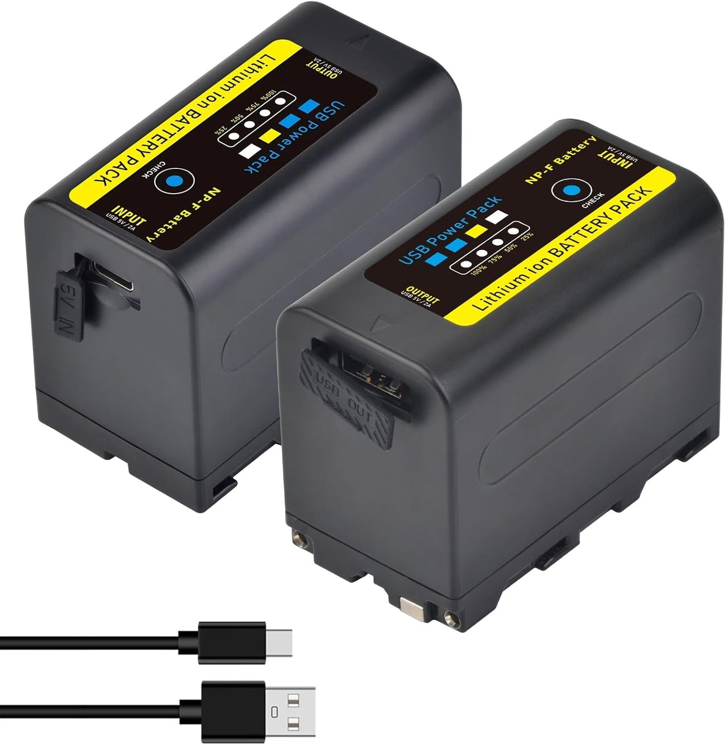 Tectra NP-F750 Battery Pack for Sony Camcorders and LED Lights