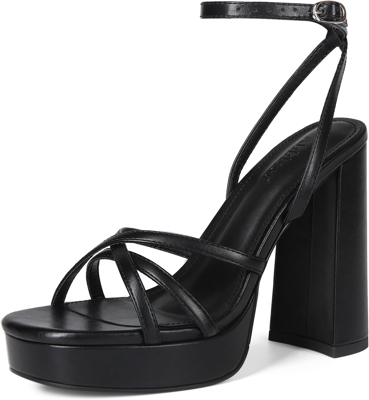 Platform Heels for Women: Strappy Block Chunky High Heels