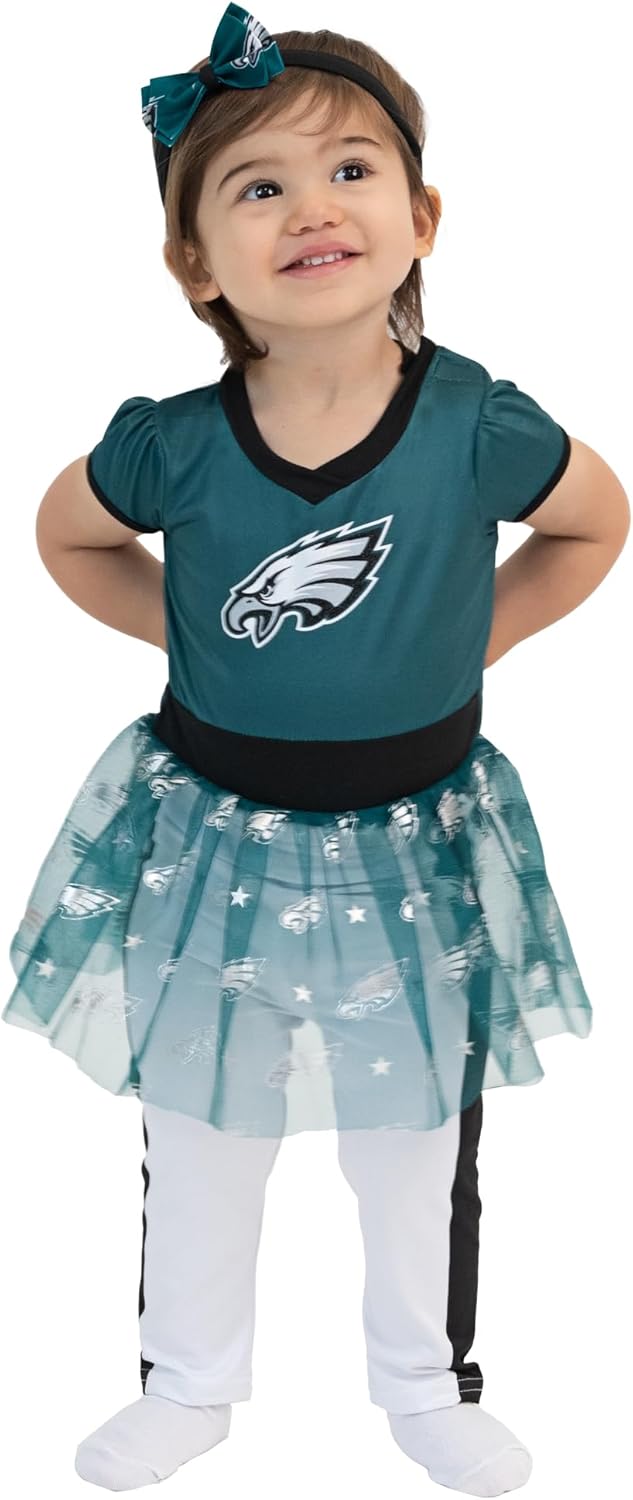 NFL Officially Licensed One-piece Bodysuit with Mesh Skirt