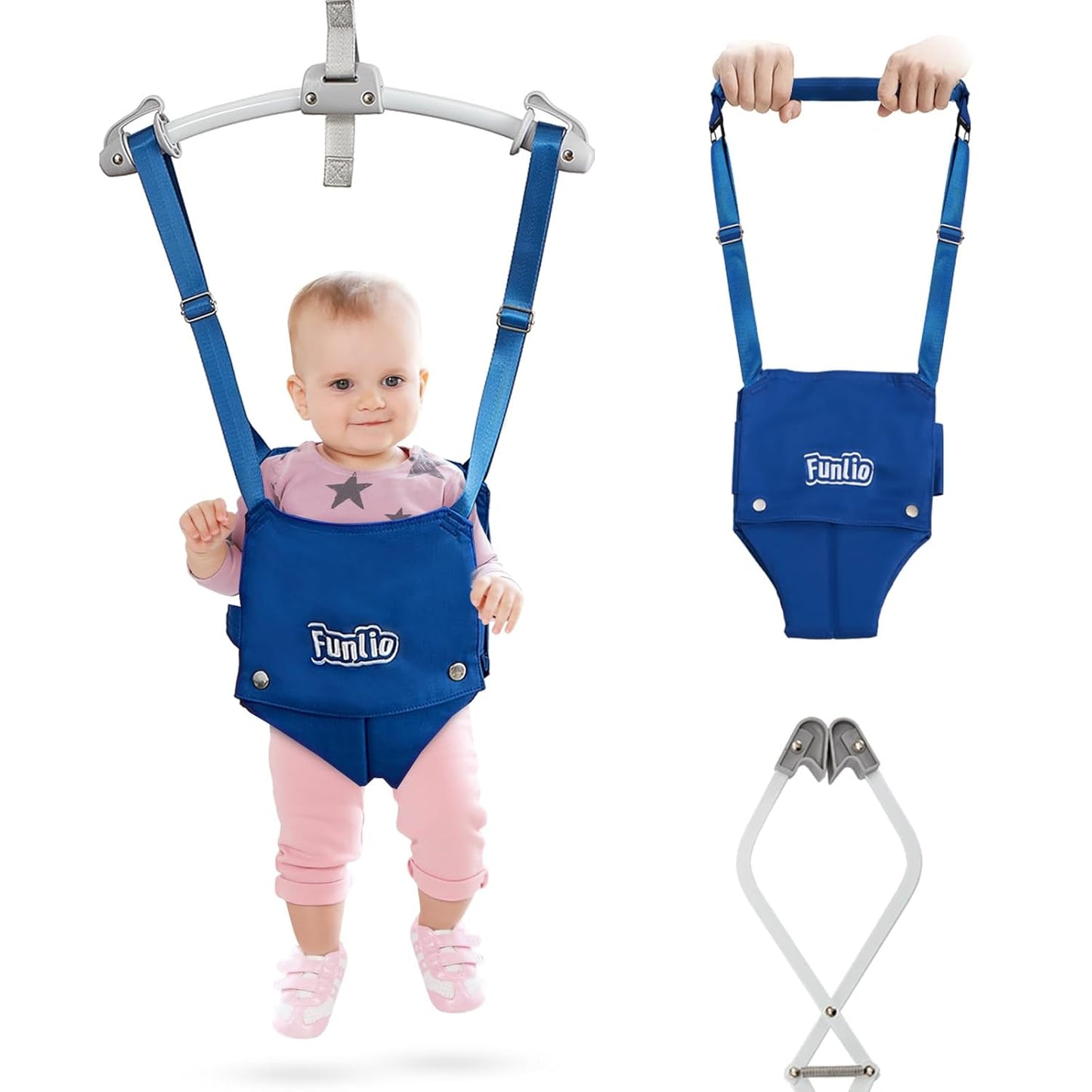 FUNLIO 2 in 1 Baby Door Jumper & Walking Harness for Infants