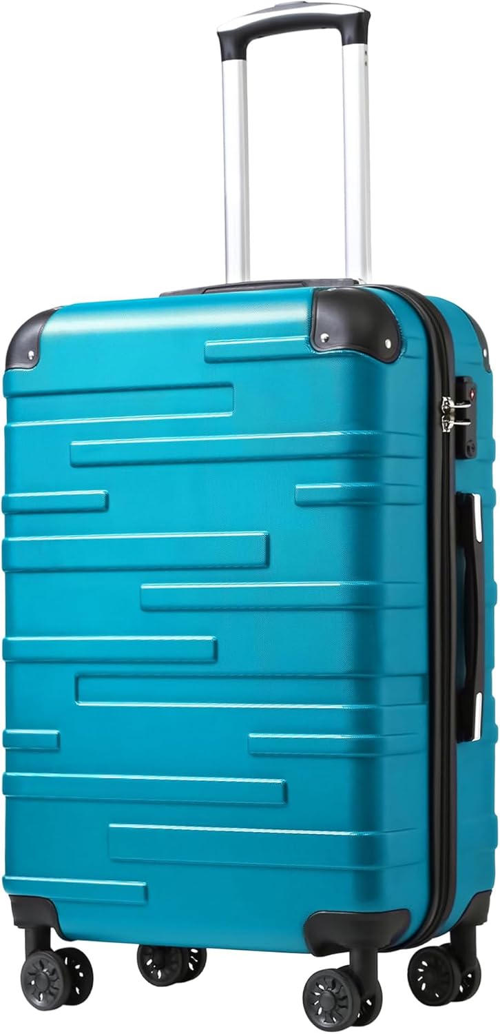 Coolife Luggage Suitcase Carry-on Travel Spinner with TSA Lock