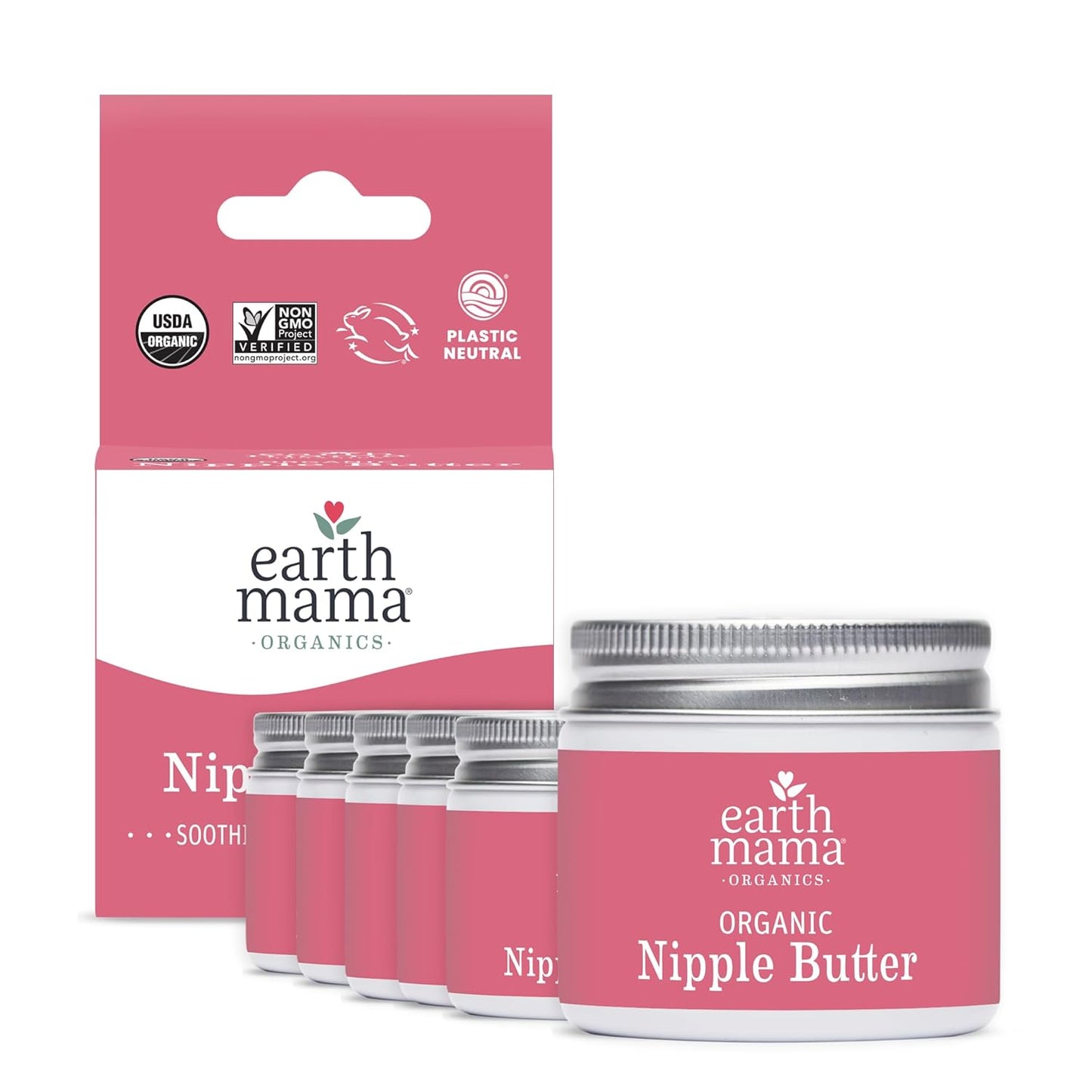 Earth Mama Organic Nipple Butter for Breastfeeding Moms 2 fl oz