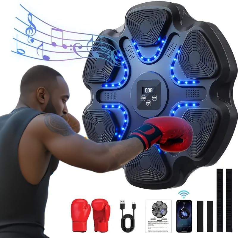 TianBo Music Boxing Pad Set - Wireless & Rechargeable - Home Workout Fun