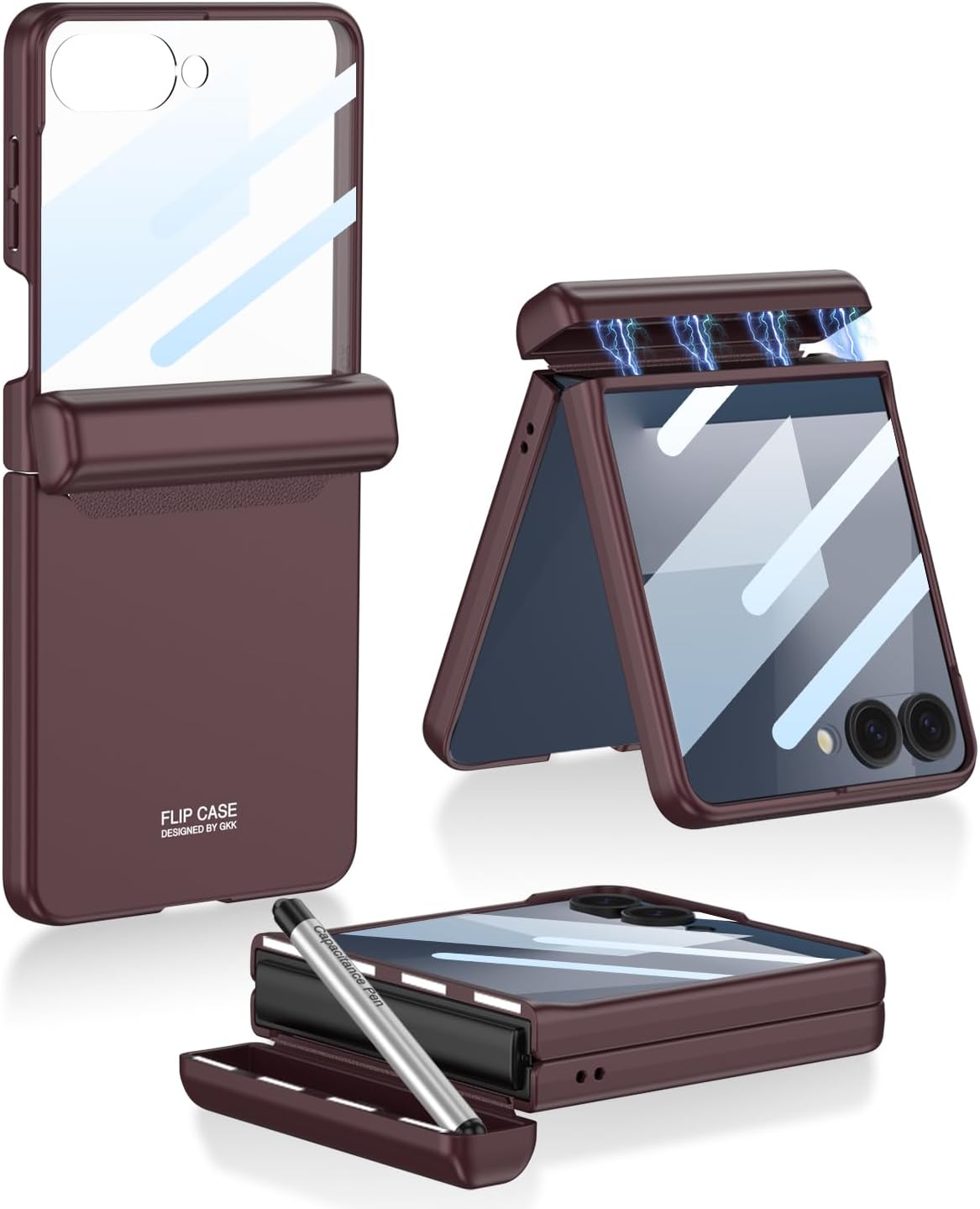 SHIEID Galaxy Z Flip 7 Case with Stylus Pen for Protection