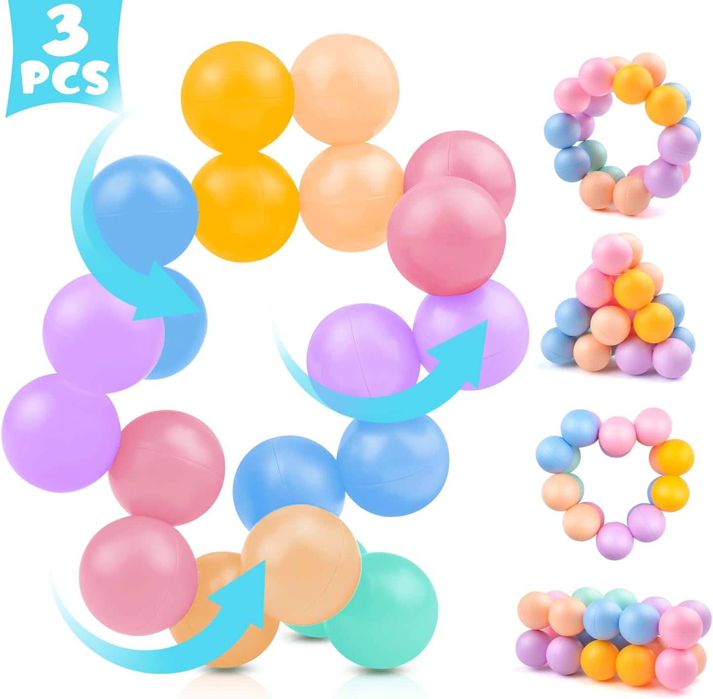 Calming 3PCS Sensory Fidget Toys for All Ages
