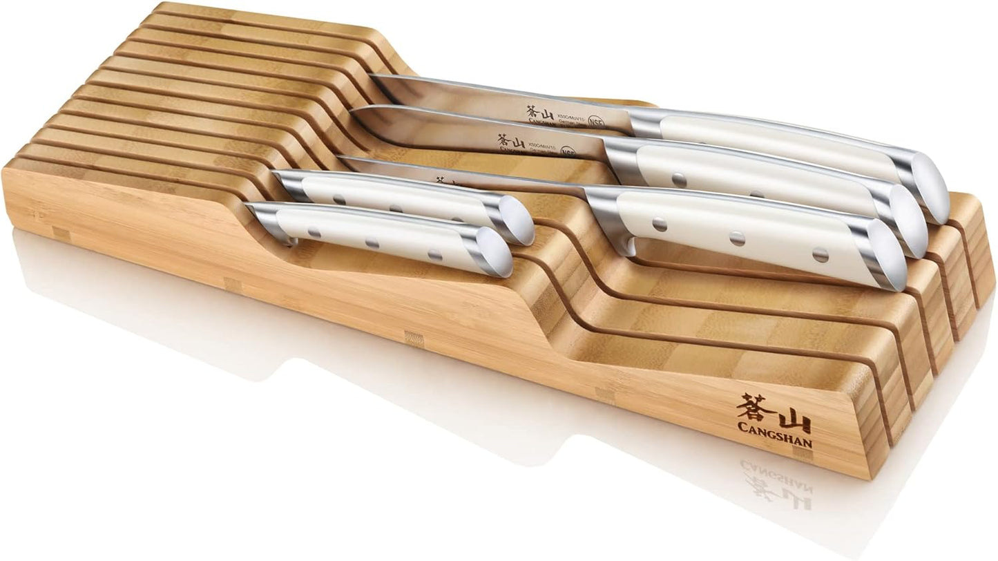 Cangshan 5-Piece Knife Set: German Steel in Bamboo Block