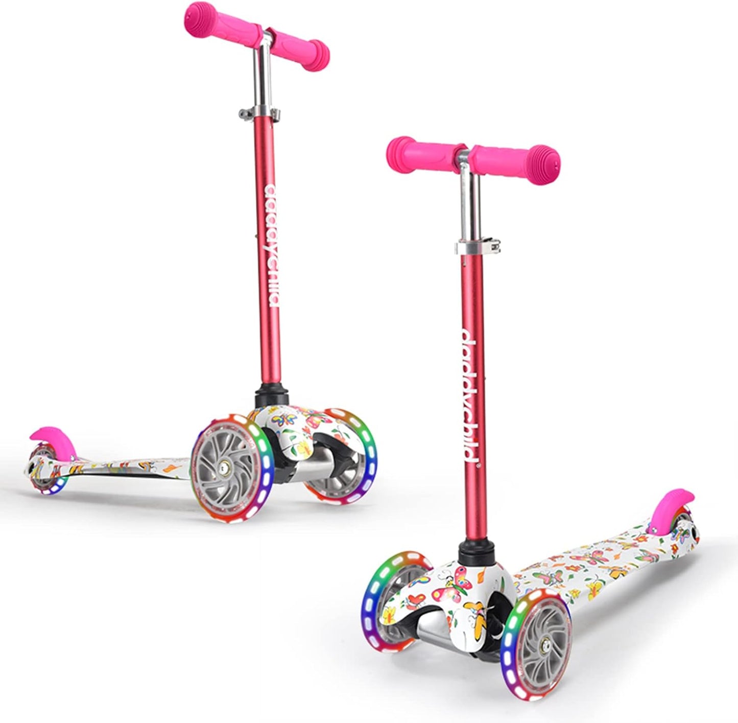 3 Wheel Scooters for Kids with Light Up Wheels for Toddlers