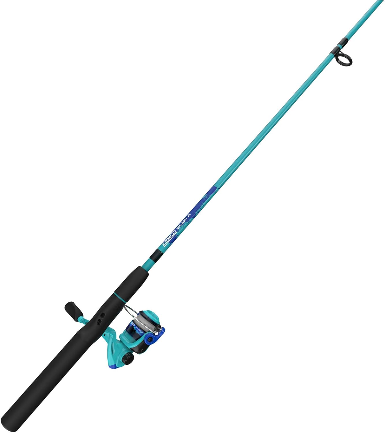 Zebco Splash Junior Combo: Easy Switch Retrieve, Pre-Spooled, Blue