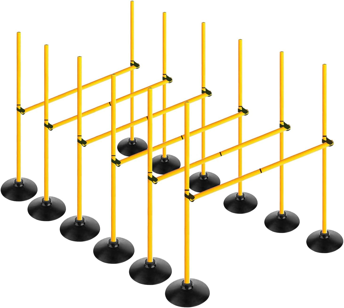 Adjustable Height Agility Hurdle Set for Soccer Training