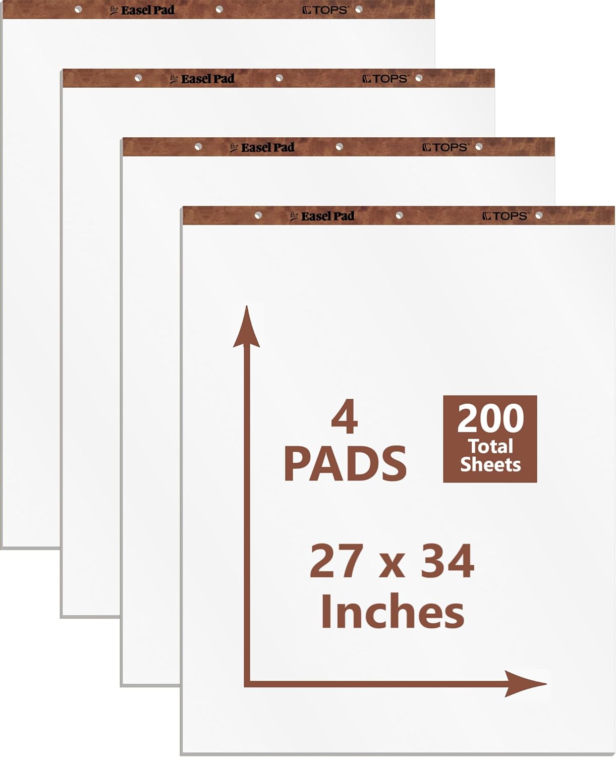 TOPS Standard Easel Pads for Creative Presentations and Notes