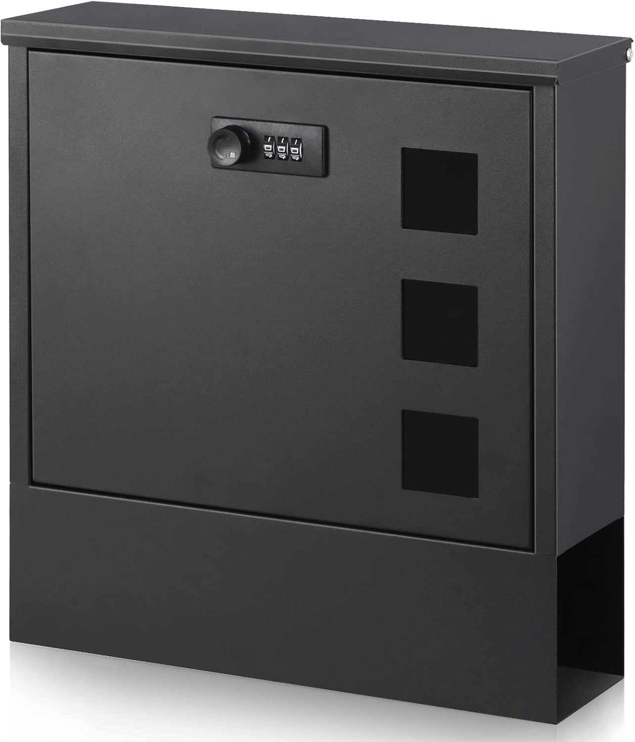 Large Capacity Wall Mounted Locking Security Mailbox with Lock