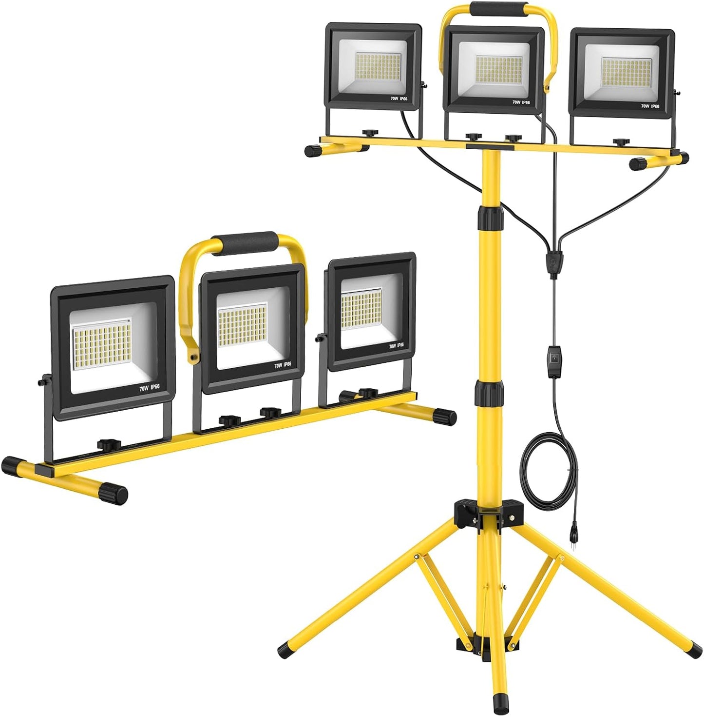 Upgraded LED Work Lights with Stand for Indoor and Outdoor Use