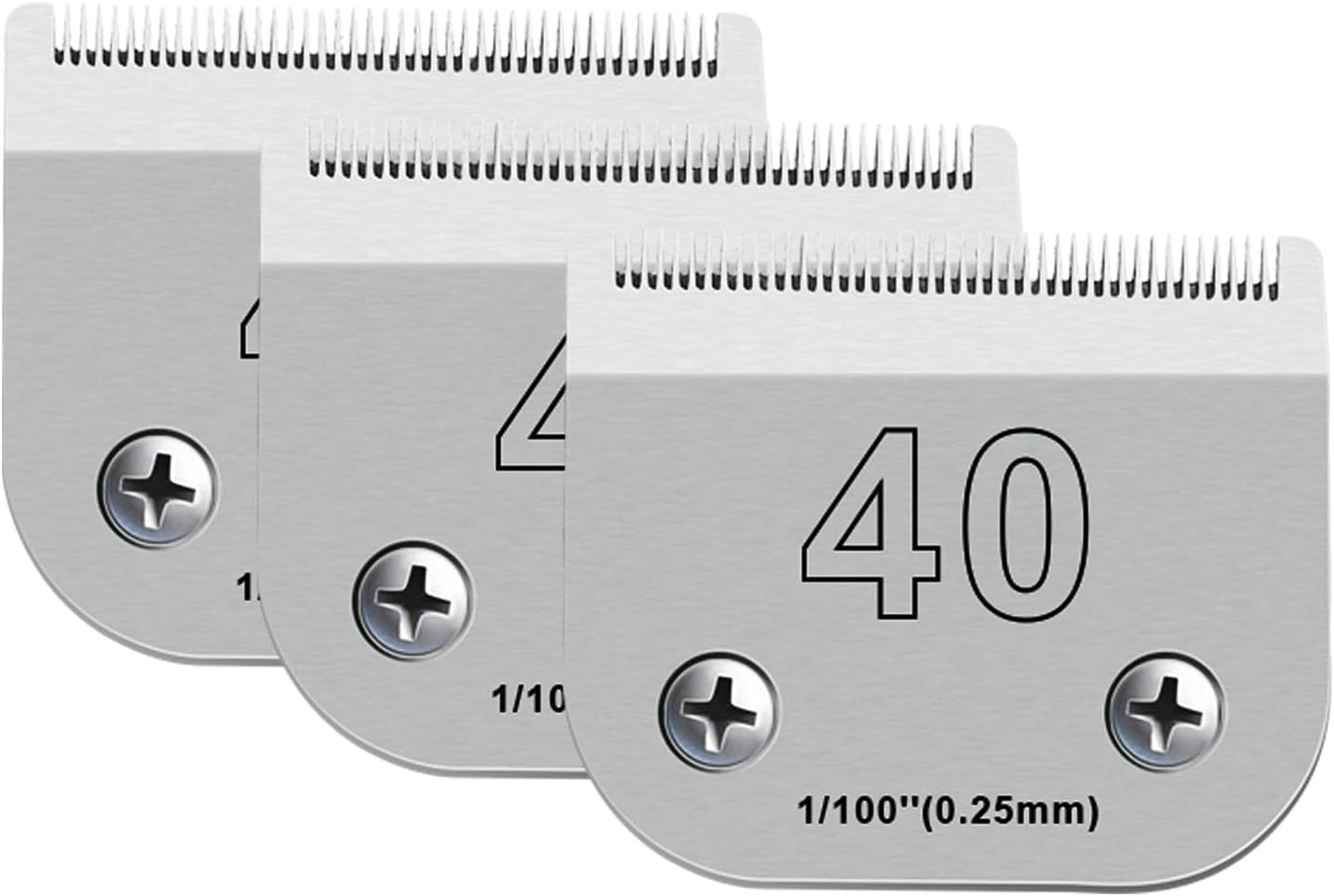40 Blades for Dog Grooming Compatible with Andis Oster Wahl