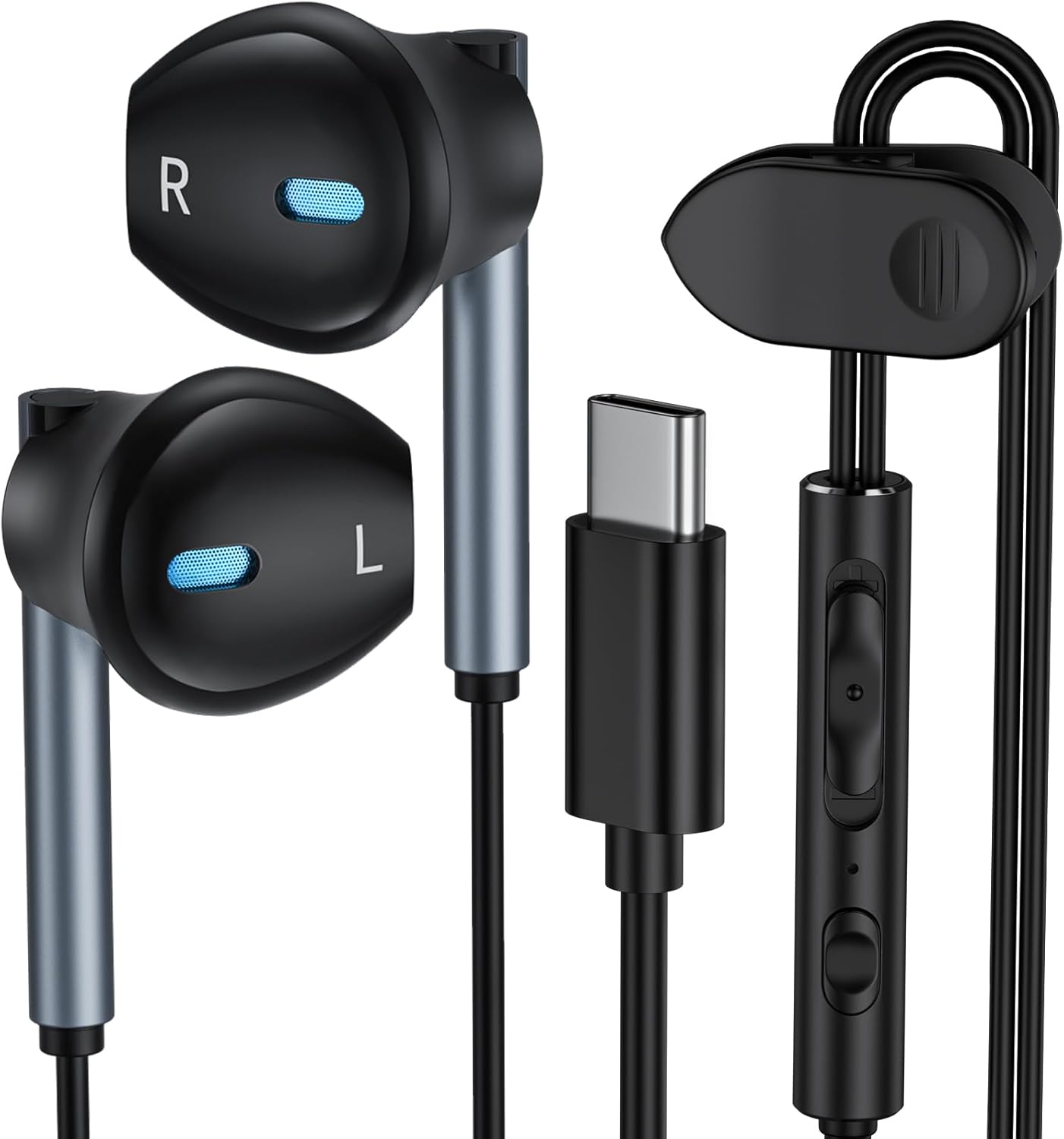 VIFIGEN Samsung USB C Earbuds - Crystal Clear Sound