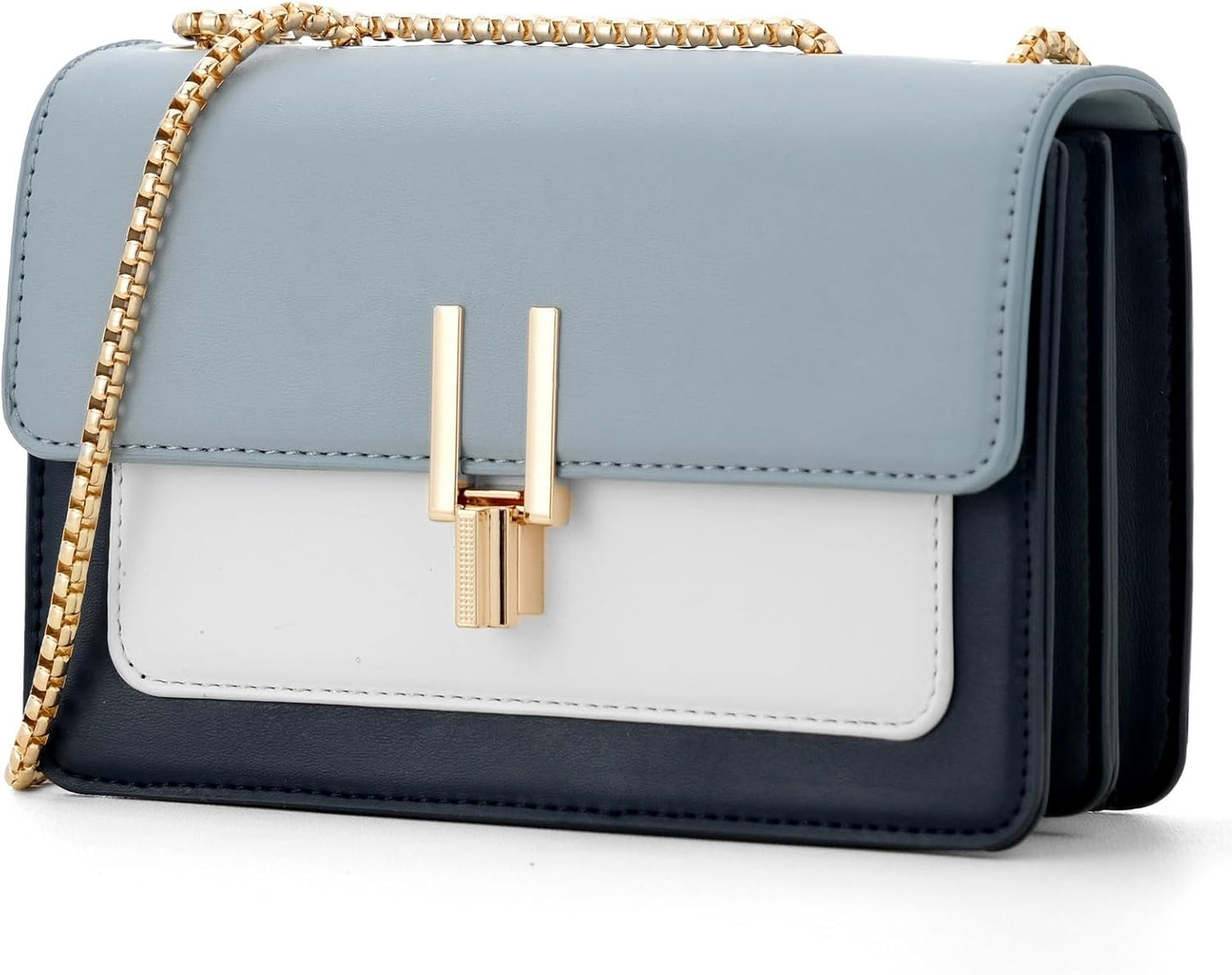 Color-Block Crossbody Bags for Women - Stylish Leather Purses