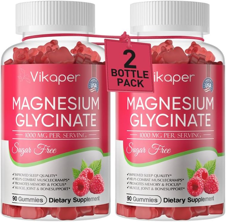 Magnesium Glycinate Gummies for Sleep, Stress, and Muscle Relief