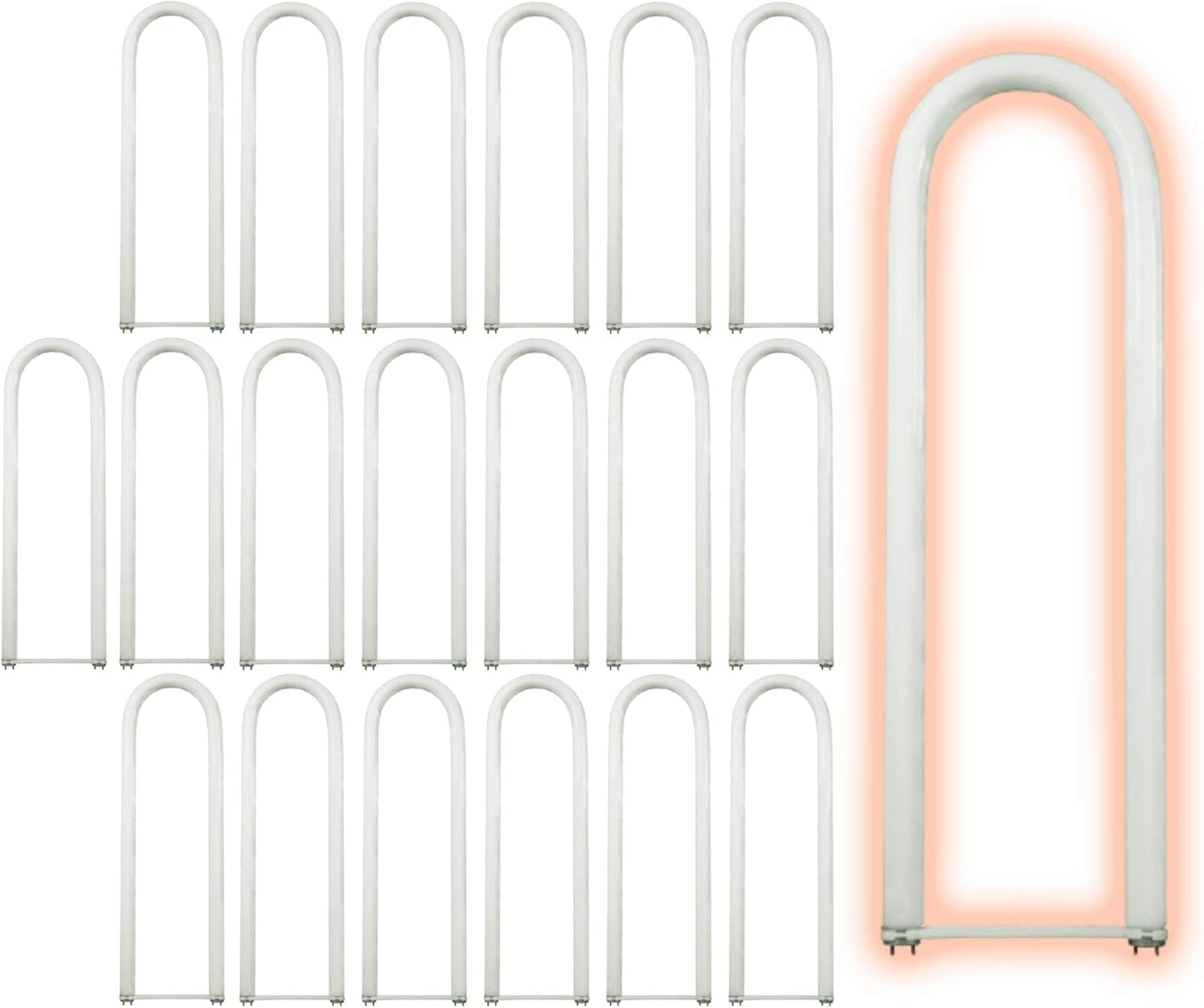32 Watt 6 Inch T8 Fluorescent U-Bend Light Bulb for Bright Spaces
