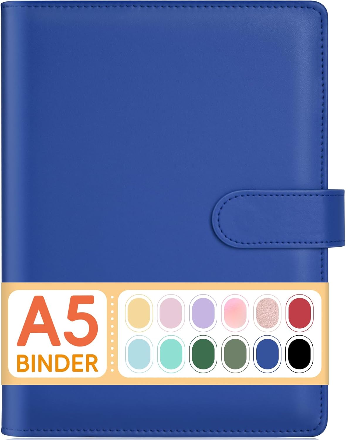 Sooez A5 PU Leather Binder - Stylish Magnetic Closure
