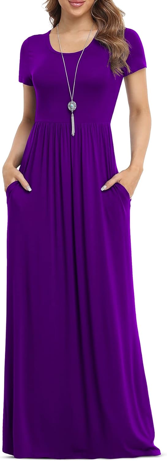 VIISHOW Women's Casual Maxi Dresses with Pockets for All Occasions