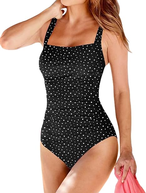 Upopby Women's Vintage Padded Push Up One Piece Swimsuits Review