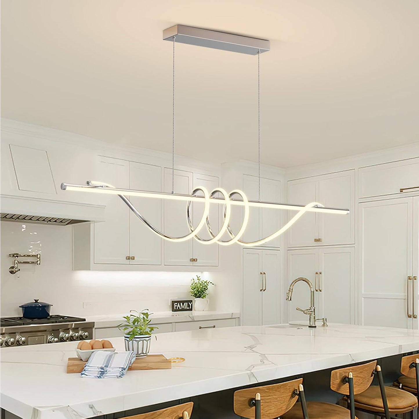 Modern LED Pendant Lights for Kitchen Island and Dining Room