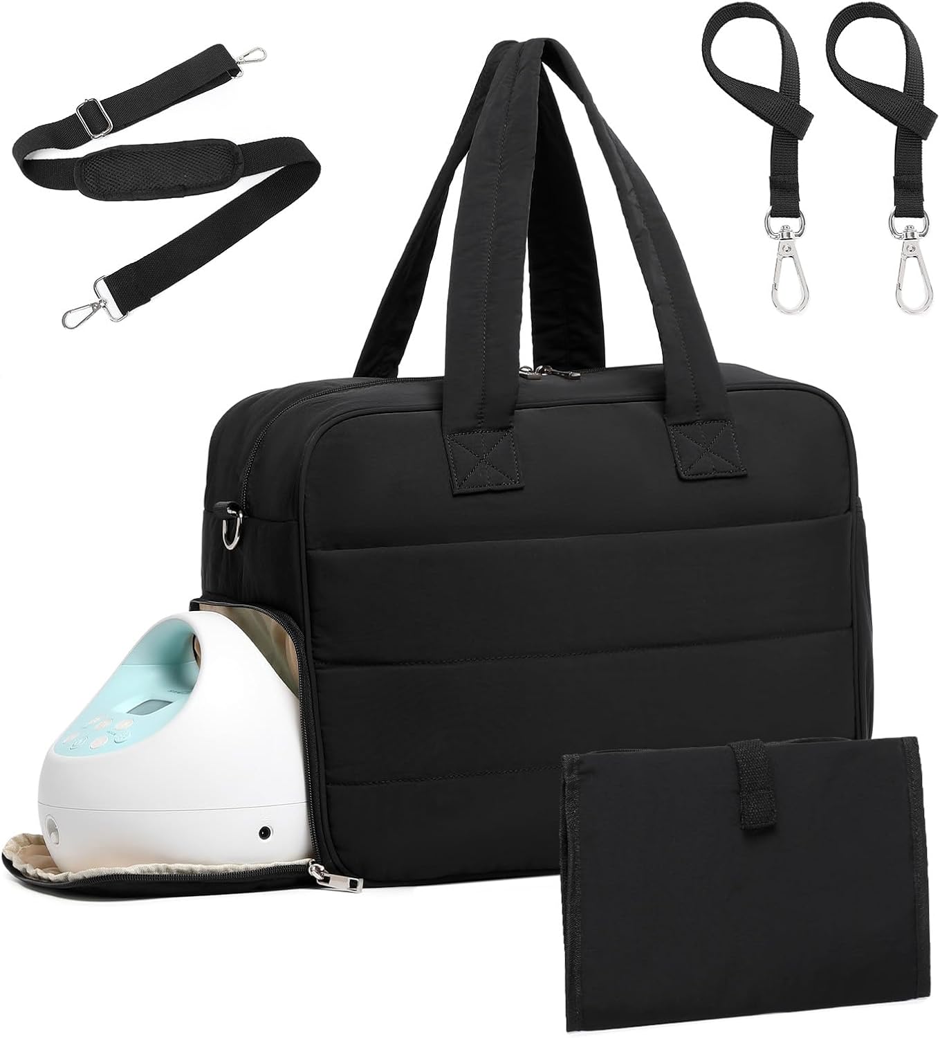 Multifunctional Diaper Bag with Breast Pump Compartment