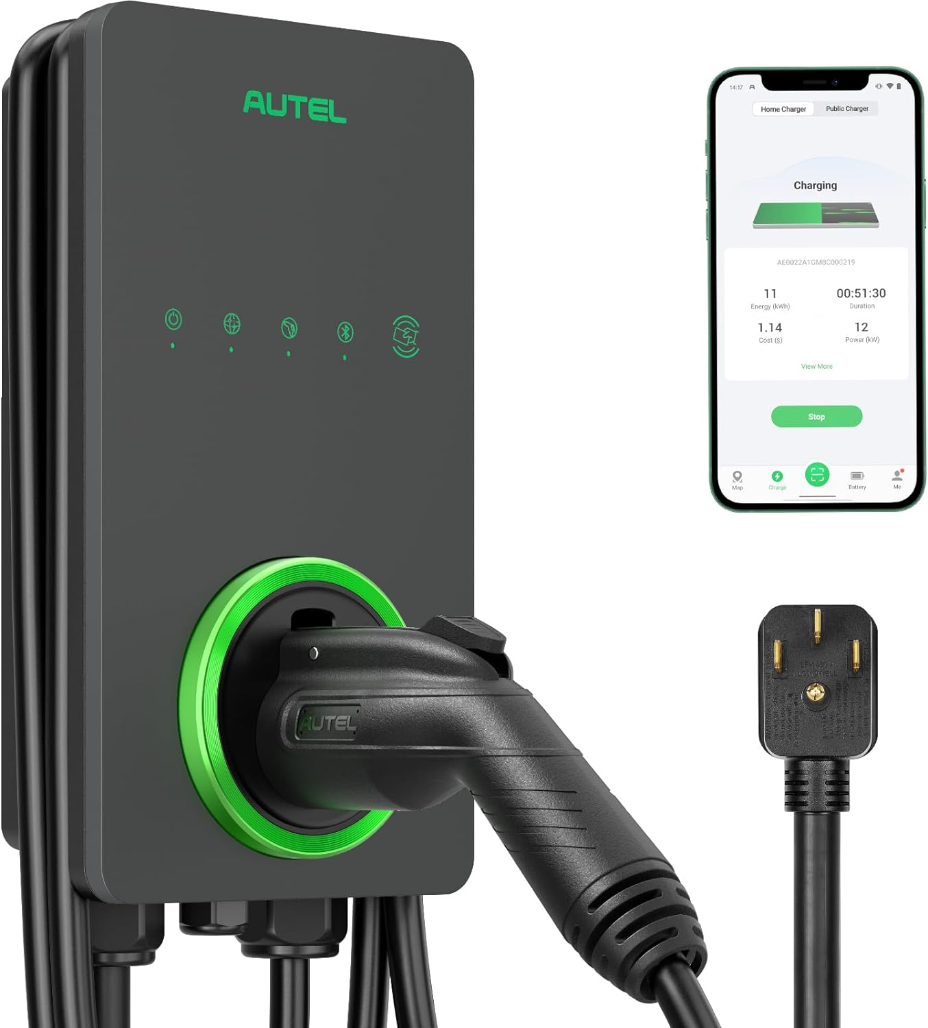 Fast 40Amp EV Charger: Autel Home Level 2