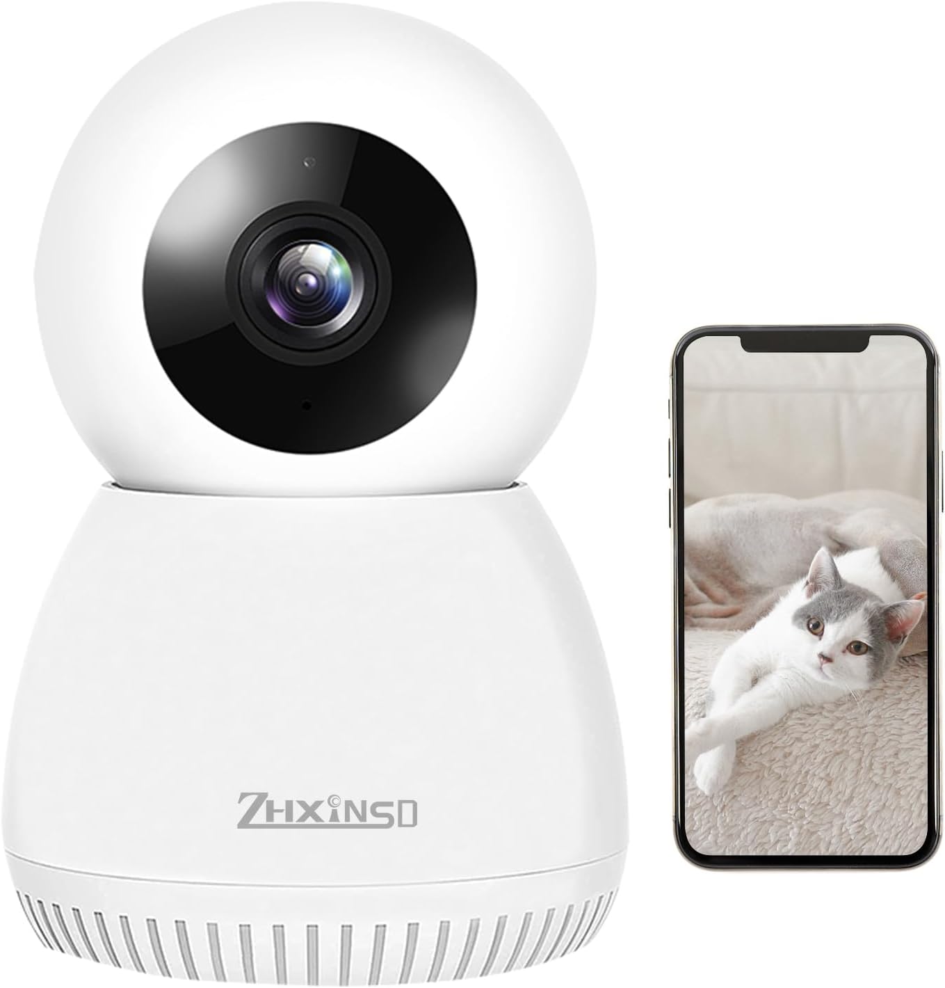 3MP Indoor Security Camera for Home with Pan Tilt Features
