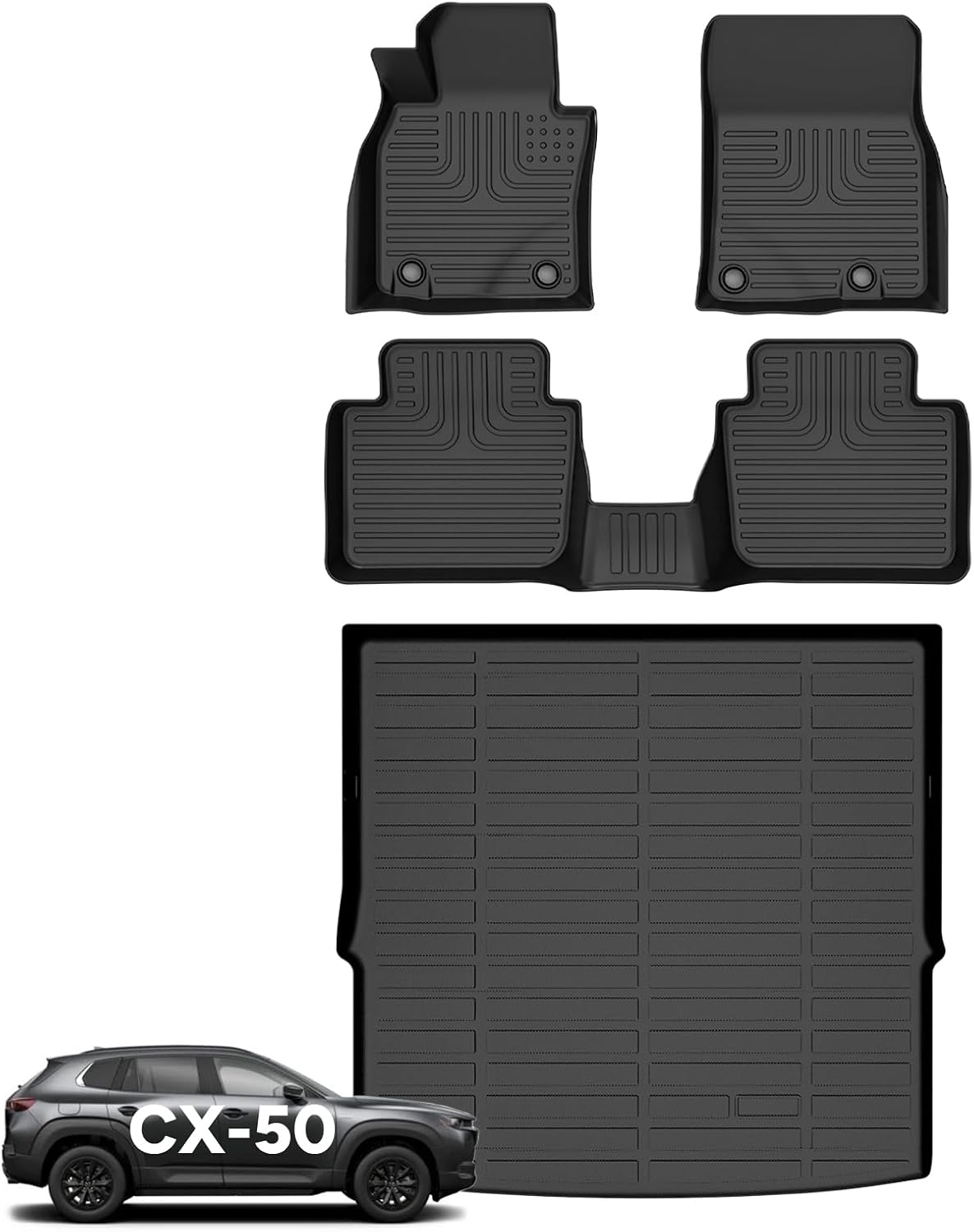 Wayhigh All Weather Floor Mats for Mazda CX-50 2023 2024 2025