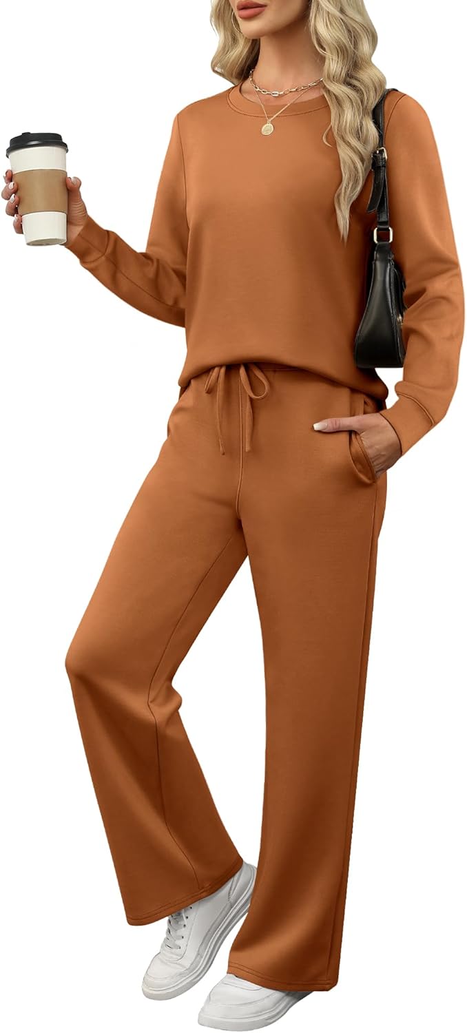 ANRABESS Women's 2 Piece Lounge Sets for Cozy Travel Style