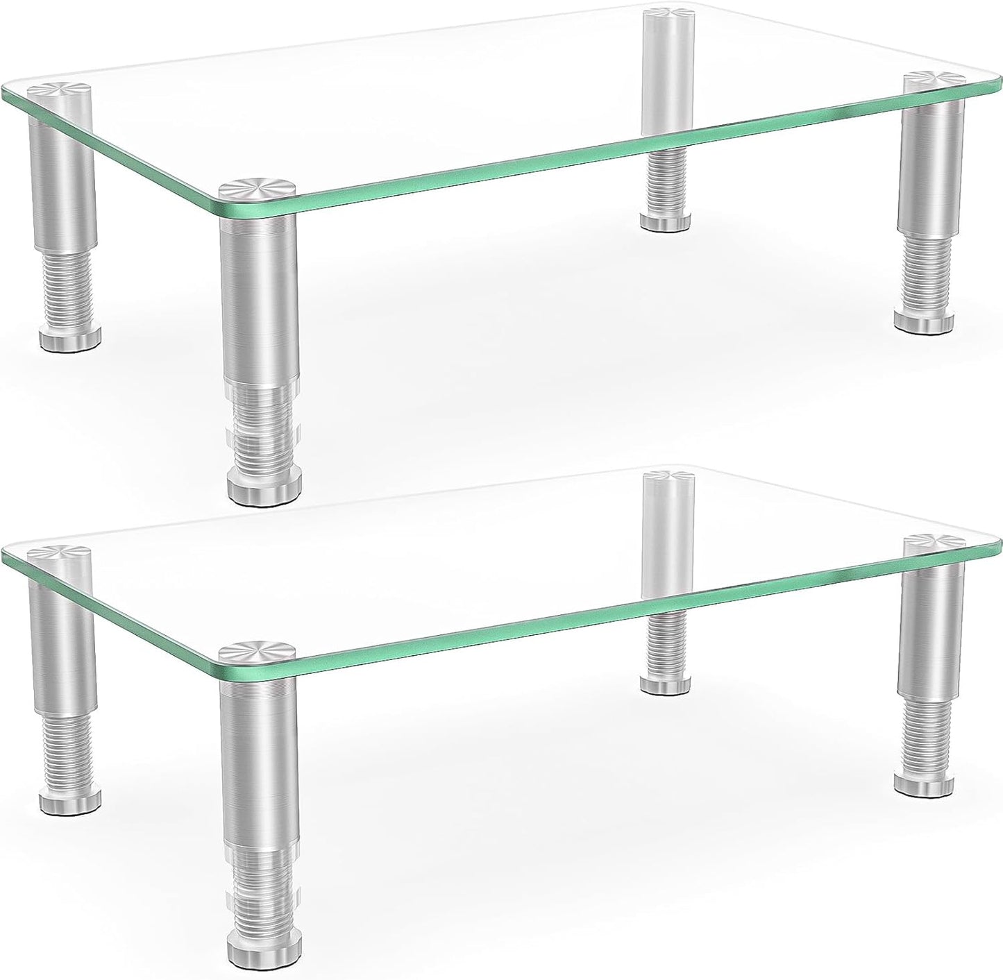Hemudu 2 Pack Monitor Risers - Height Adjustable Stand