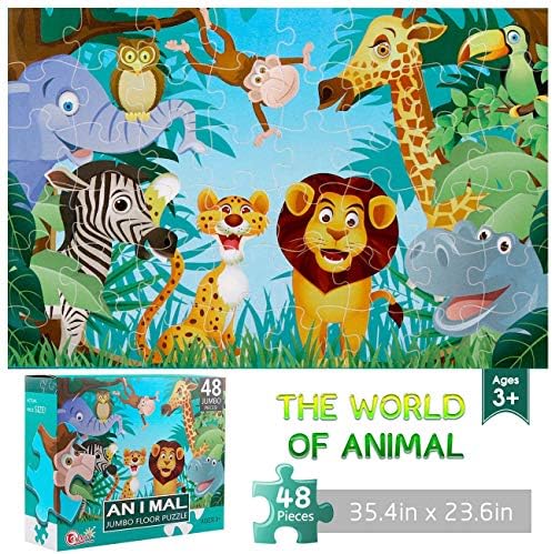 48-Piece Animal Jigsaw Puzzle: Fun Learning Toy