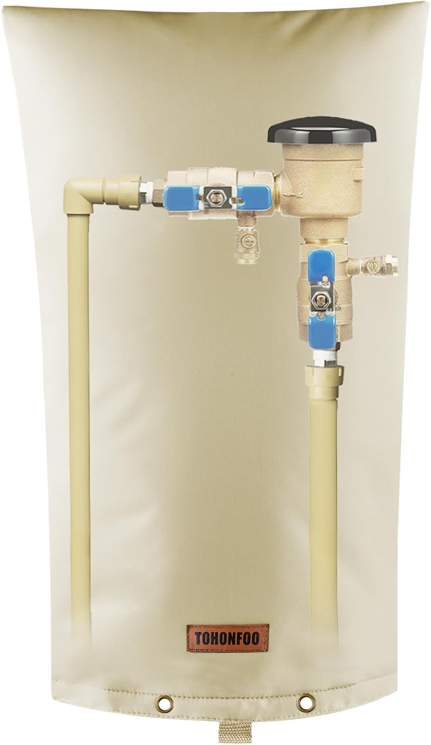 Backflow Preventer Pipe Insulation Cover for Winter Freeze Protection
