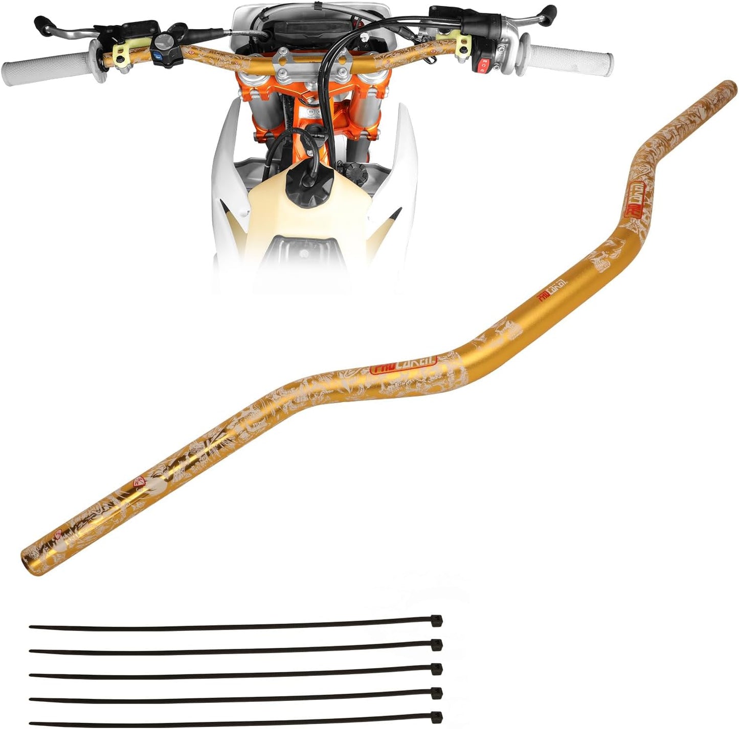 PRO CAKEN Universal 7/8 Handle Bar for Motocross and ATV Use