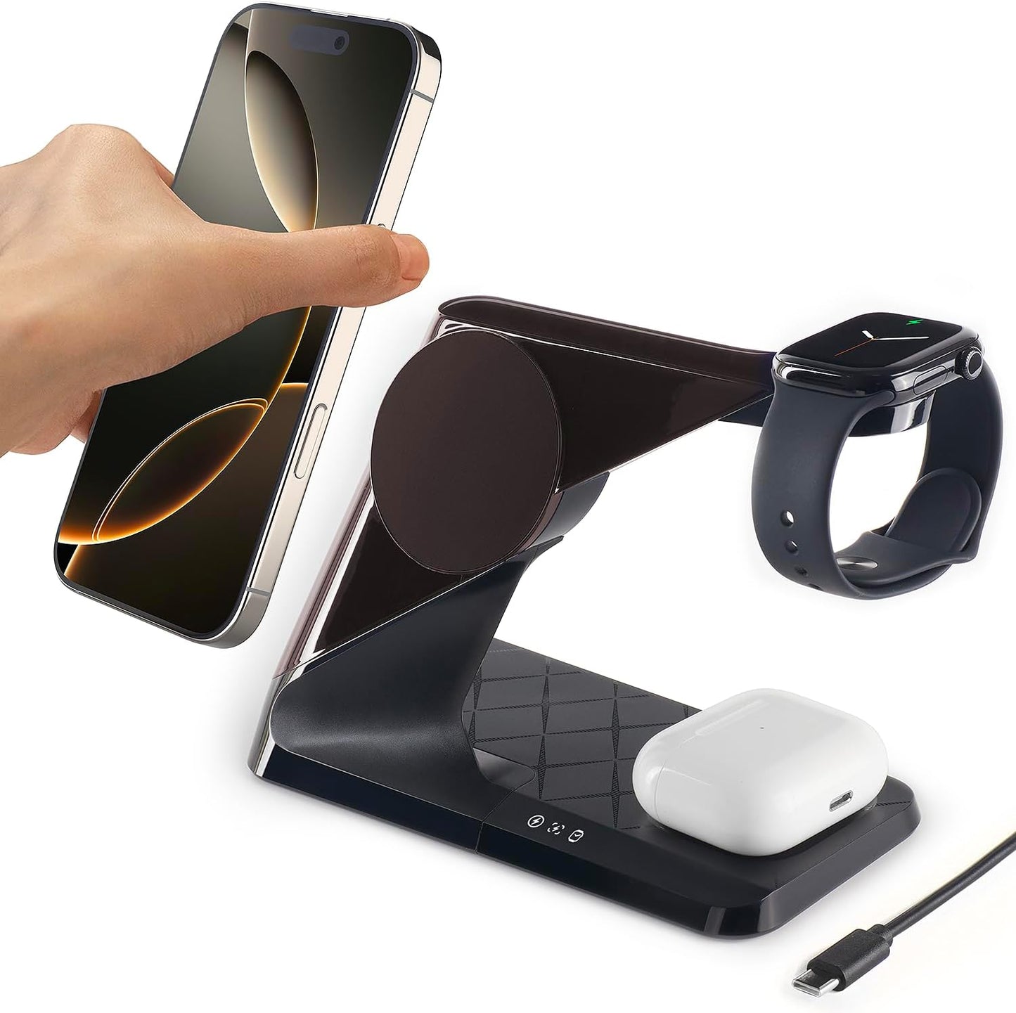 3 in 1 Charging Station for Apple Devices - Mag-Safe Charger