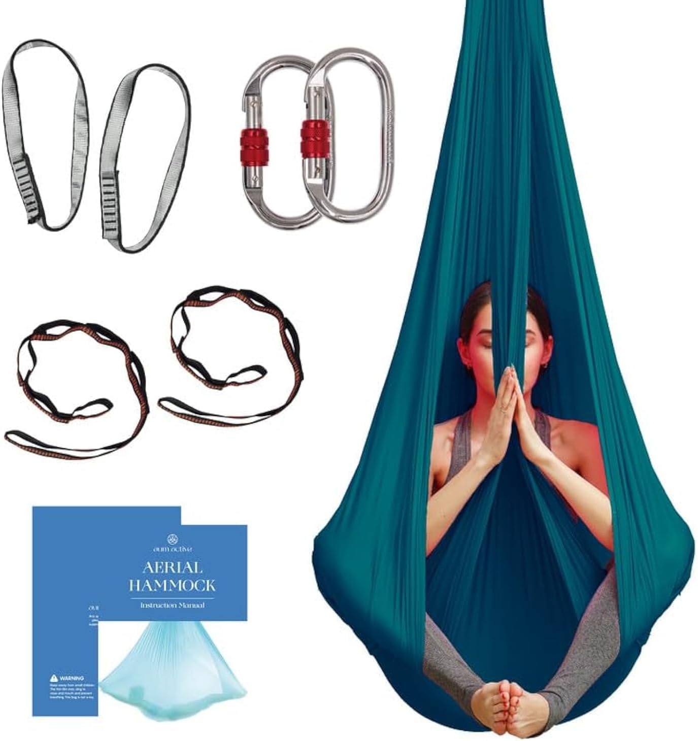 Aerial Silk Yoga Hammock & Swing for Home Inversion Exercises