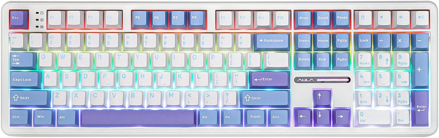 EPOMAKER Aula F108 Wireless Gaming Keyboard with RGB Backlight