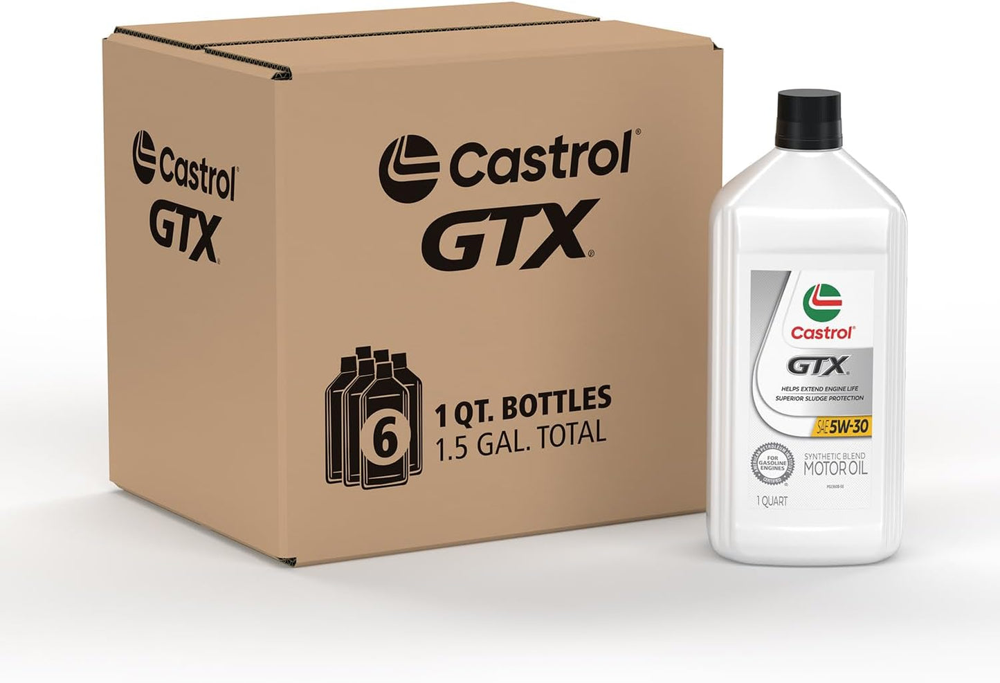 Castrol GTX 5W-30 Synthetic Blend Motor Oil for Optimal Performance
